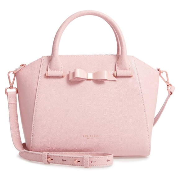 janne bow detail zipped leather tote bag